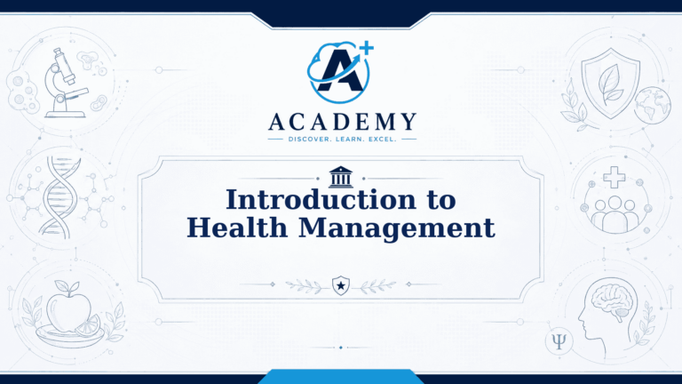 Introduction to Health Management