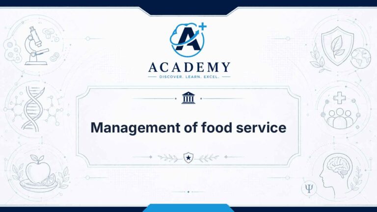 Management of food service